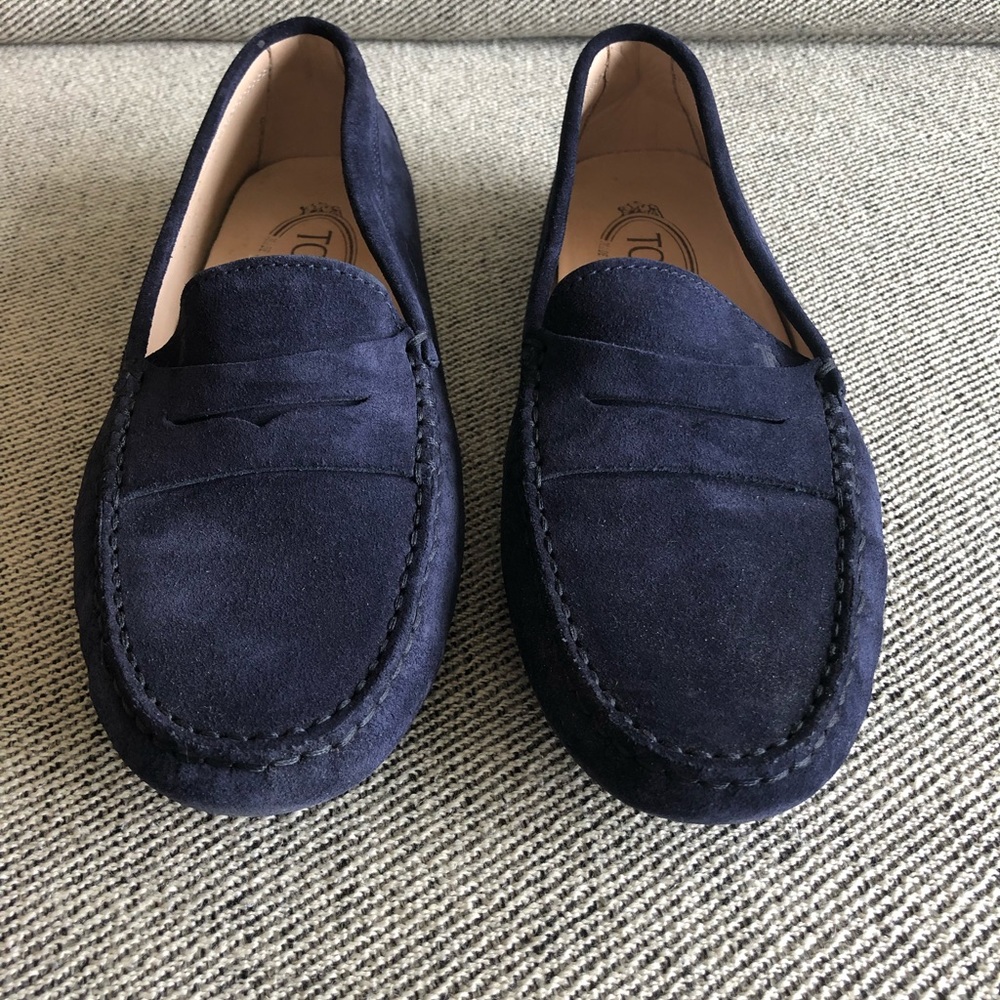 Tods - Gommino Driving Shoes - Suede - Size 7.5